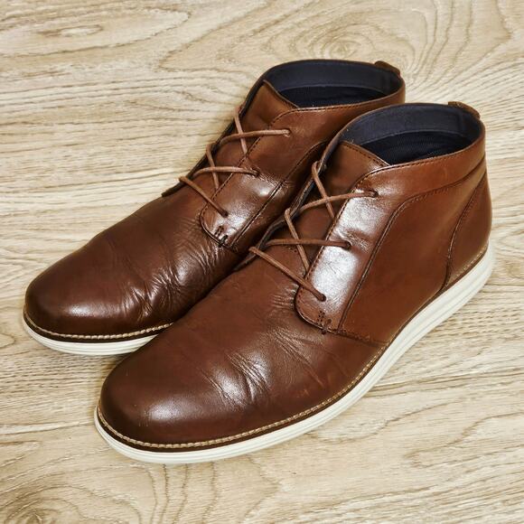 Cole Haan Leather Lace Up Chukka Boots Woodbury Mens Size 12 M Shoes - Picture 1 of 8